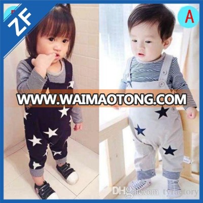 uniex cotton material suspender trousers baby plain black romper