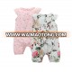 2018 new summer new design 100% Cotton Baby breathable romper body suit