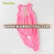 Wholesale Soft Towel Cloth Girls Sleeveless Long Leg Pink Newborn Kids Romper Overall